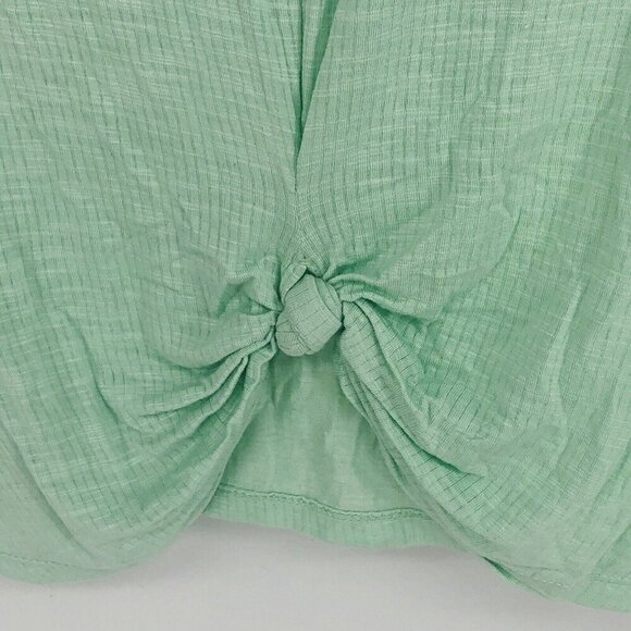 Z by Zella T Shirt Girls Size L 10-12 Green Knotted Back Detail Short Sleeve - Picture 6 of 7